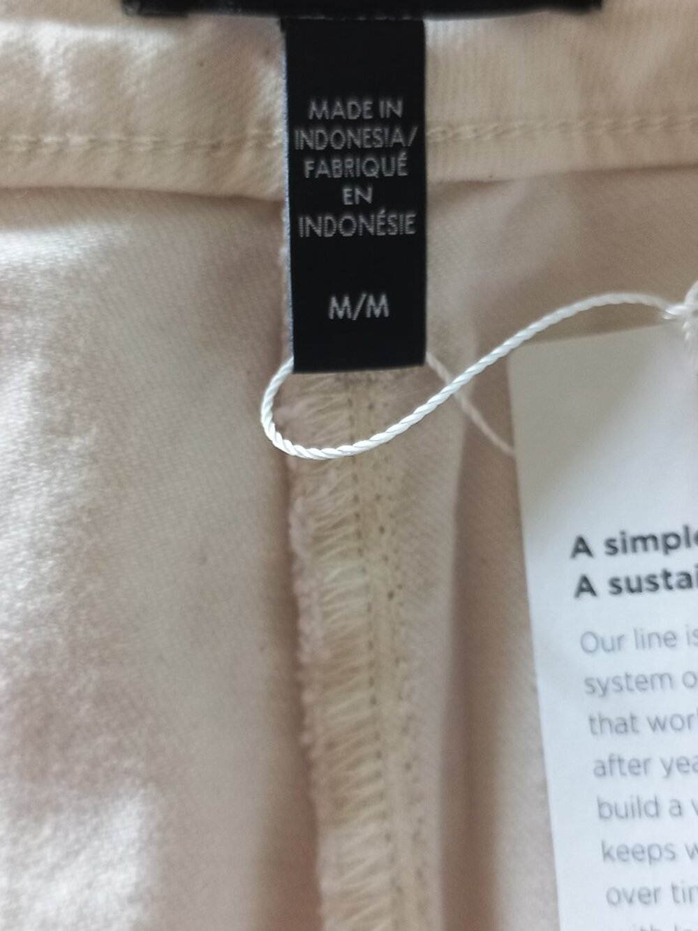 EILEEN FISHER NWT cream barrel leg pants - Picture 9 of 11